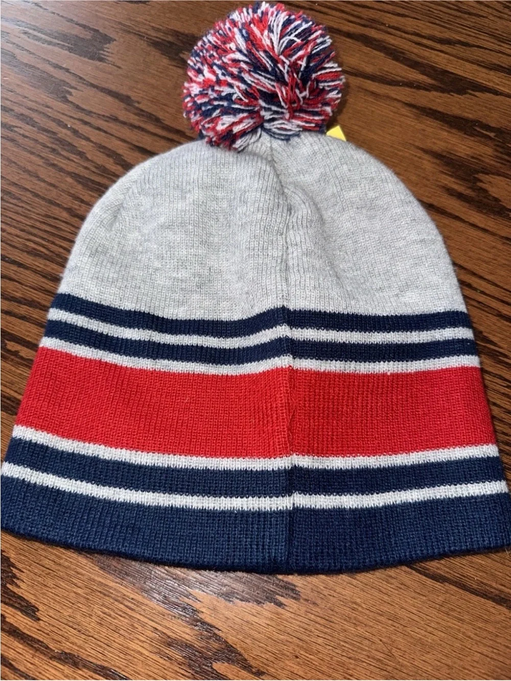 NWT Disney Mickey Mouse Pom Pom Winter Hat Beanie Gray